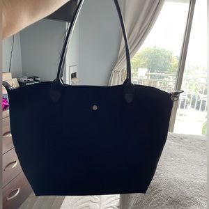 Longchamp Black Le Pliage Large Recycled Nylon Shoulder Bag